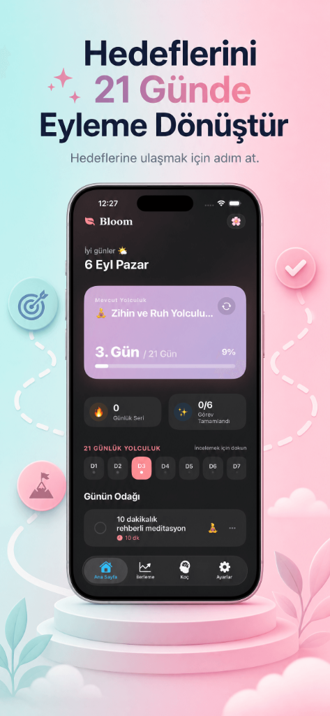 Bloom 21 Günlük Alışkanlık Ekranı